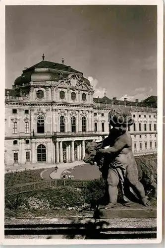 AK / Ansichtskarte Wuerzburg Residenz Putte Kind Ziege Kat. Wuerzburg