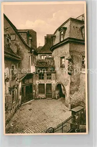 AK / Ansichtskarte Wuerzburg Dettelbachergasse Bauernhof Kat. Wuerzburg