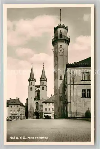 AK / Ansichtskarte Hof Saale Rathaus Kat. Hof