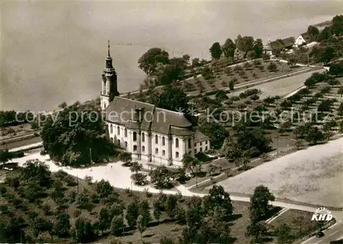 AK / Ansichtskarte Birnau Bodensee Kloster Fliegeraufnahme Kat. Uhldingen Muehlhofen