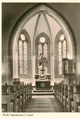 AK / Ansichtskarte Elgershausen Schauenburg Kircheninneres