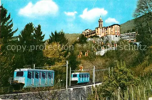 AK / Ansichtskarte Zahnradbahn Locarno Santuario della Madonna del Sasso  Kat. Bergbahn