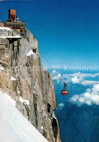 AK / Ansichtskarte Seilbahn Aiguille du Midi Sommet Chamonix Mont Blanc  Kat. Bahnen