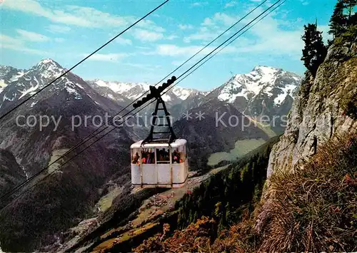 AK / Ansichtskarte Seilbahn Penkenbahn Mayrhofen Zillertal Tristner Zemmgrund Gruenberg  Kat. Bahnen