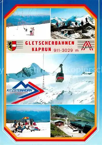 AK / Ansichtskarte Seilbahn Gletscherbahnen Kaprun Schneebar  Schmiedingergletscher  Kat. Bahnen