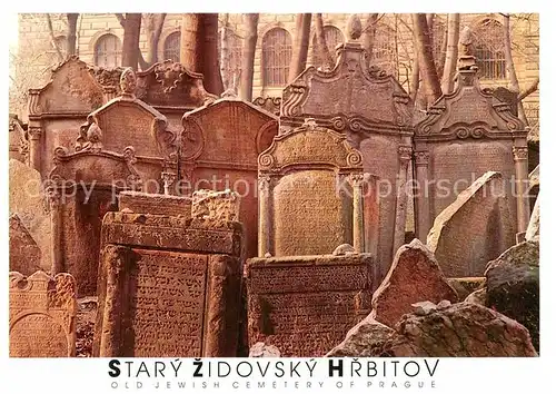 AK / Ansichtskarte Friedhof Stary Zidovsky Hrbitov Praha  Kat. Tod