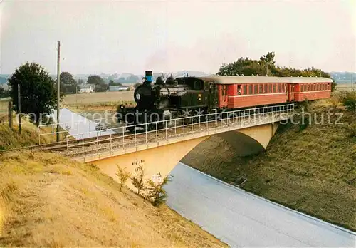 AK / Ansichtskarte Lokomotive Damplokomotivet OHJ 38 Odsherreds  Kat. Eisenbahn