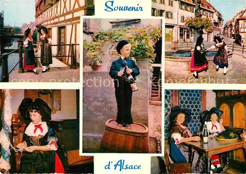 AK / Ansichtskarte Trachten Alsace  Kat. Trachten