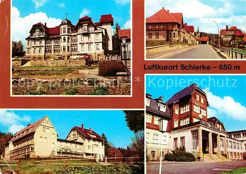 AK / Ansichtskarte Schierke Harz Erholungsheim Franz Mehring Brockenstrasse Hotel Heinrich Heine Kat. Schierke Brocken