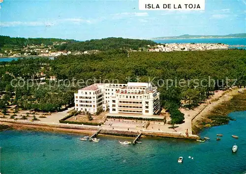 AK / Ansichtskarte Isla de La Toja Fliegeraufnahme Gran Hotel