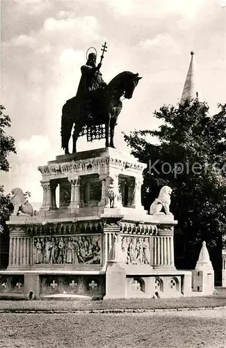 AK / Ansichtskarte Budapest Szent Istvan szobor Denkmal Reiterstandbild Kat. Budapest