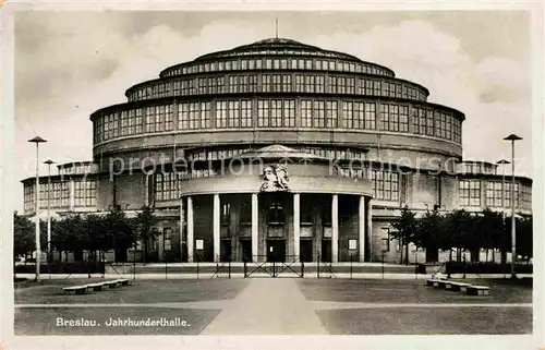 AK / Ansichtskarte Breslau Niederschlesien Jahrhunderthalle Kat. Wroclaw