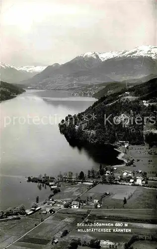 AK / Ansichtskarte Doebriach Millstaettersee Seebad Alpenpanorama Fliegeraufnahme