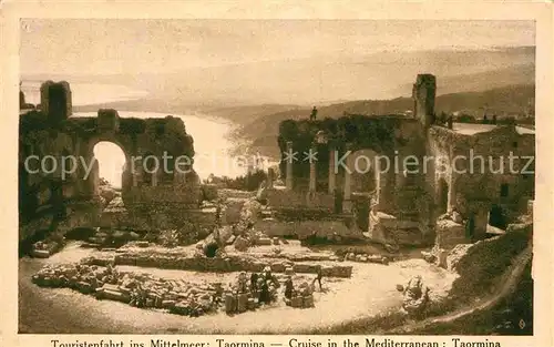 AK / Ansichtskarte Taormina Sizilien Ruine Kat. 