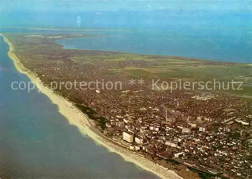 AK / Ansichtskarte Westerland Sylt Fliegeraufnahme Kat. Westerland