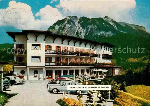 AK / Ansichtskarte Oberstdorf Sanatorium Allgaeuer Bergbad  Kat. Oberstdorf