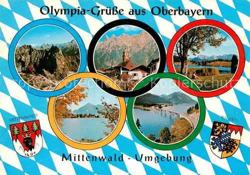 AK / Ansichtskarte Olympia Mittenwald Oberbayern  Kat. Sport