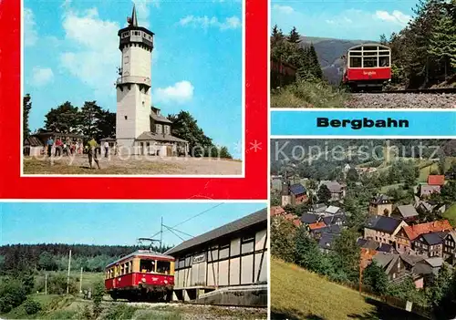 AK / Ansichtskarte Bergbahn Froebelturm Oberweissbacher Bergbahn Cursdorf  Kat. Bergbahn