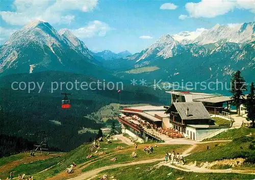 AK / Ansichtskarte Seilbahn Rosshuette Seefeld Hohe Munde Zugspitze  Kat. Bahnen