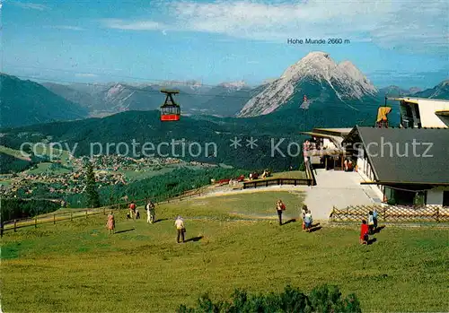 AK / Ansichtskarte Seilbahn Rosshuette Seefeld Hohe Munde  Kat. Bahnen