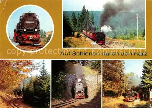 AK / Ansichtskarte Lokomotive Harzquerbahn  Kat. Eisenbahn