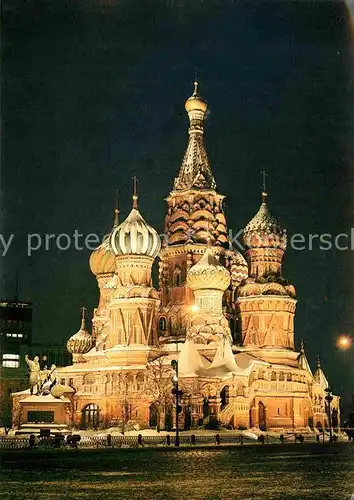 AK / Ansichtskarte Russische Kirche Kapelle Moscow St. Basil s Cathedral  Kat. Gebaeude
