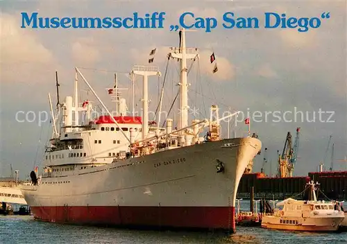AK / Ansichtskarte Schiffe Ships Navires Museumsschiff Cap San Diego Hamburg 