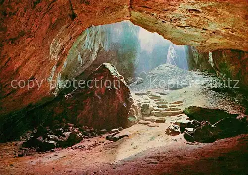 AK / Ansichtskarte Hoehlen Caves Grottes Einhornhoehle Blaue Grotte Scharzfeld Suedharz  Kat. Berge