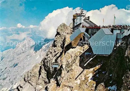 AK / Ansichtskarte Seilbahn Zugspitze Gipfelstation Alpspitze  Kat. Bahnen