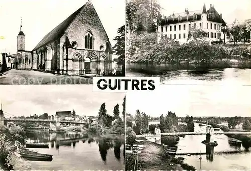 AK / Ansichtskarte Guitres Kirche Bruecke Gironde Kat. Guitres