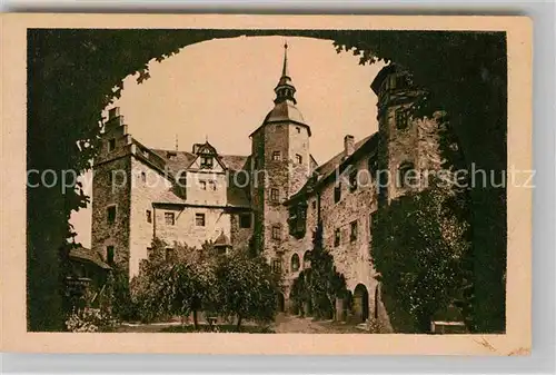 AK / Ansichtskarte Lauenstein Oberfranken Burg Lauenstein Innerer Burghof Kat. Ludwigsstadt