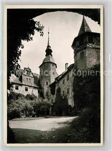 AK / Ansichtskarte Lauenstein Oberfranken Burg Lauenstein Innerer Burghof Kat. Ludwigsstadt