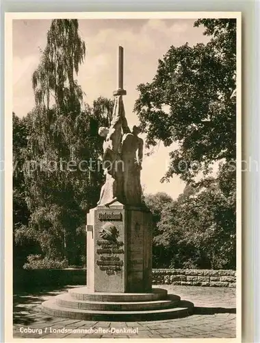 AK / Ansichtskarte Coburg Landsmannschafter Denkmal Kat. Coburg