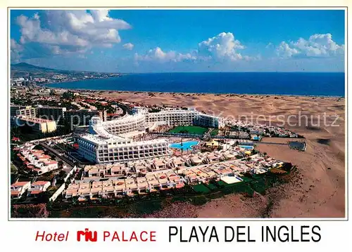 AK / Ansichtskarte Playa del Ingles Gran Canaria Fliegeraufnahme Hotel Riu Palace Kat. San Bartolome de Tirajana