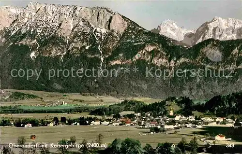 AK / Ansichtskarte Oberaudorf mit Kaisergebirge Kat. Oberaudorf