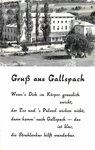 AK / Ansichtskarte Gallspach  Kat. Gallspach