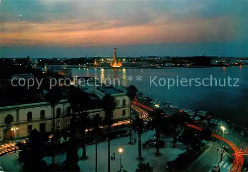 AK / Ansichtskarte Brindisi Notturno Panorama del porto Hafen Nachtaufnahme Kat. Apulien