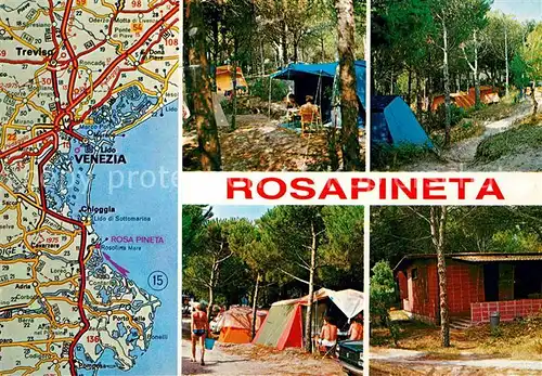 AK / Ansichtskarte Rosolina Mare Villaggio Turistico Rosapineta Camping Landkarte Kat. Rosolina