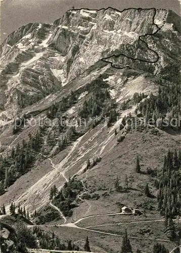 AK / Ansichtskarte Berchtesgaden Hoher Goell Anstieg vom Purtschellerhaus Berchtesgadener Alpen Kat. Berchtesgaden