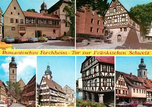 AK / Ansichtskarte Forchheim Oberfranken Ortsmotive Altstadt Fachwerkhaeuser Tor zur Fraenkischen Schweiz Kat. Forchheim