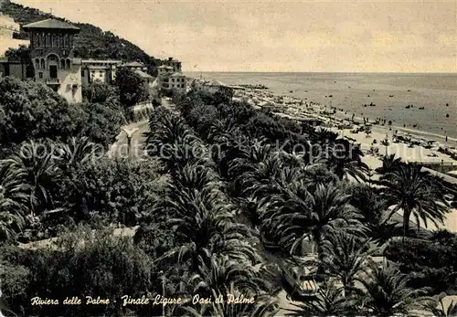 AK / Ansichtskarte Finale Ligure Oasi di Palme Panorama Riviera delle Palme Spiaggia