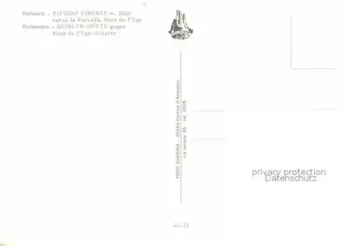 AK / Ansichtskarte Villnoess Rifugio Firenze verso la Forcella Munt da l Ega Geislerhuette Dolomiten Kat. Bozen Suedtirol