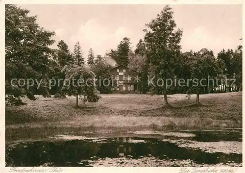 AK / Ansichtskarte Friedrichroda Pirschhaus Tannbuche Kat. Friedrichroda