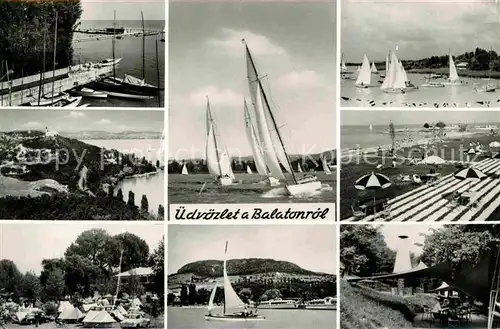 AK / Ansichtskarte Balaton Plattensee Segelboot Kat. Ungarn