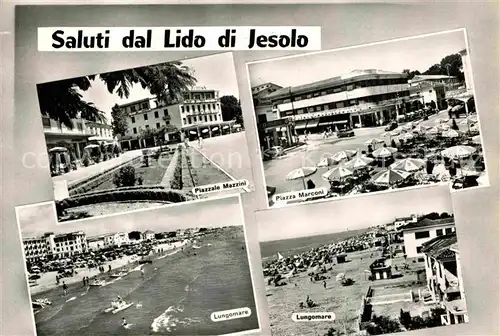AK / Ansichtskarte Jesolo Lido Strand Mittelmeer Piazza Marconi Piazzale Mazzini