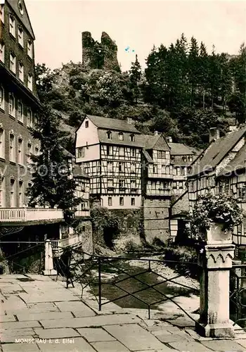 AK / Ansichtskarte Monschau Ruine Haller Fachwerk Kat. Monschau