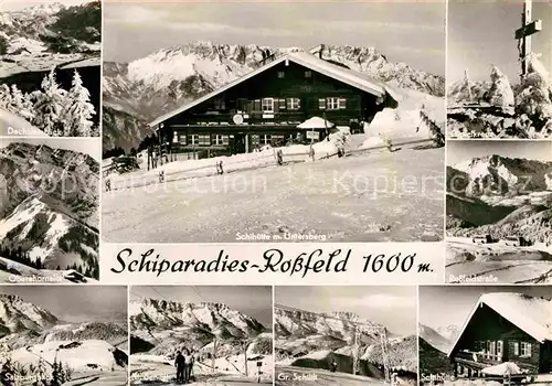 AK / Ansichtskarte Rossfeldhuette Ringstrasse Winter Skilift Kat. Berchtesgaden