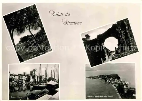 AK / Ansichtskarte Sirmione Lago di Garda Panorama Hafen  Kat. Italien