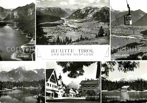 AK / Ansichtskarte Reutte Tirol Bergbahn Frauensee Plansee Hauptstrasse Urisee Kat. Reutte