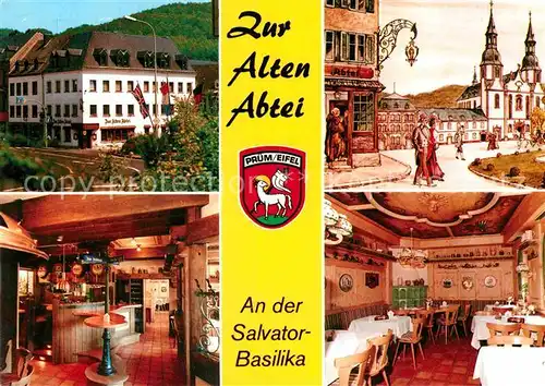 AK / Ansichtskarte Pruem Eifel Zur Alten Abtei An der Salvator Basilika  Kat. Pruem